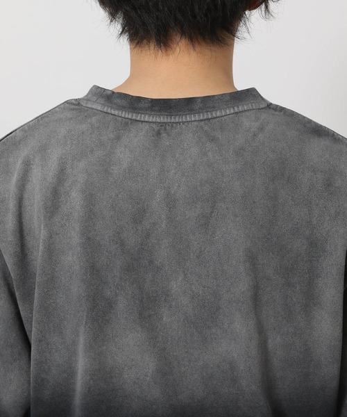 LAKOLE（ラコレ）の「グラデ加工ロンT / 638223（Tシャツ/カットソー・メンズ・ボルドー/カーキ・LARGE/MEDIUM）」の16枚目の写真