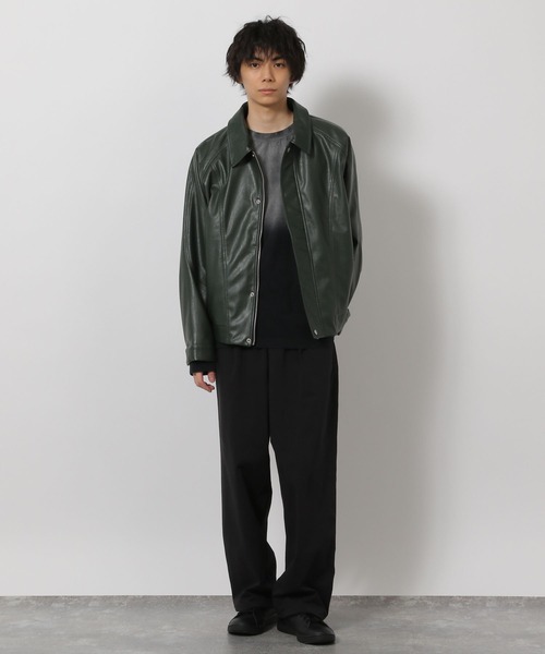 LAKOLE（ラコレ）の「グラデ加工ロンT / 638223（Tシャツ/カットソー・メンズ・ボルドー/カーキ・LARGE/MEDIUM）」の4枚目の写真