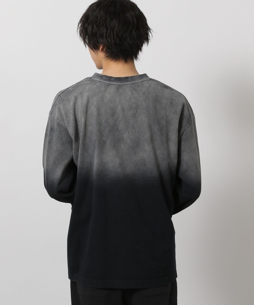 LAKOLE（ラコレ）の「グラデ加工ロンT / 638223（Tシャツ/カットソー・メンズ・ボルドー/カーキ・LARGE/MEDIUM）」の5枚目の写真