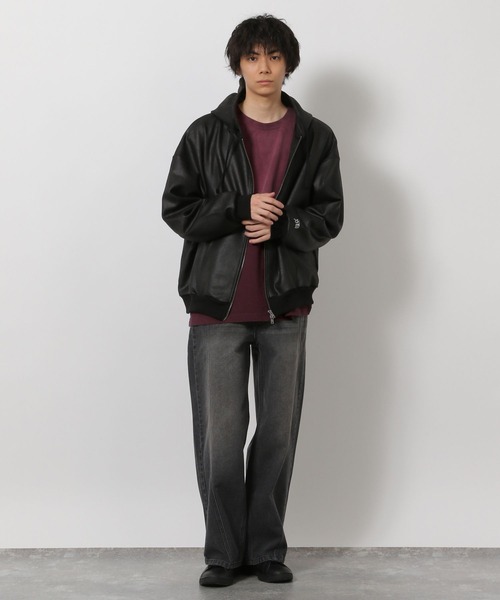 LAKOLE（ラコレ）の「グラデ加工ロンT / 638223（Tシャツ/カットソー・メンズ・ボルドー/カーキ・LARGE/MEDIUM）」の8枚目の写真