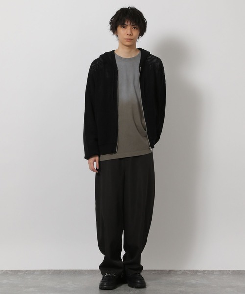 LAKOLE（ラコレ）の「グラデ加工ロンT / 638223（Tシャツ/カットソー・メンズ・ボルドー/カーキ・LARGE/MEDIUM）」の6枚目の写真