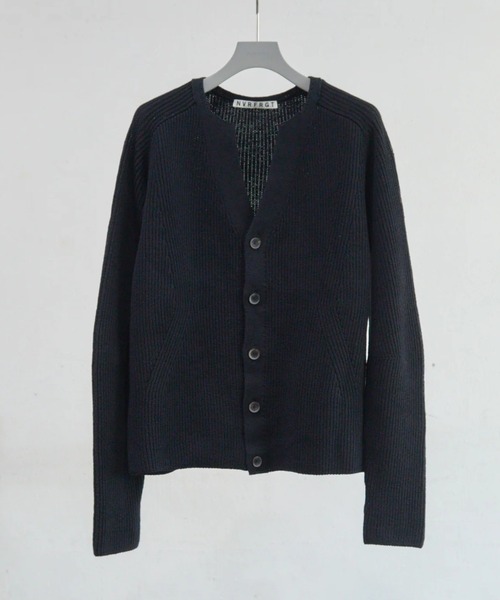 NVRFRGT（ネヴァーフォーゲット）の「【NVRFRGT】RIBBED CARDIGAN（カーディガン/ボレロ・メンズ・ダークグレー/ブラック・3/2）」の2枚目の写真