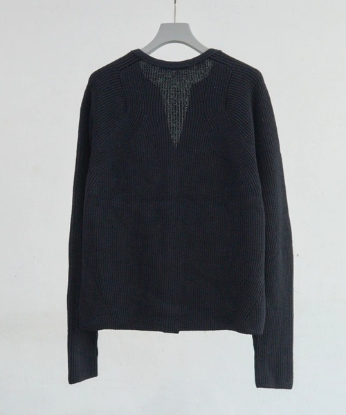NVRFRGT（ネヴァーフォーゲット）の「【NVRFRGT】RIBBED CARDIGAN（カーディガン/ボレロ・メンズ・ダークグレー/ブラック・3/2）」の3枚目の写真
