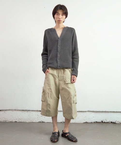 NVRFRGT（ネヴァーフォーゲット）の「【NVRFRGT】RIBBED CARDIGAN（カーディガン/ボレロ・メンズ・ダークグレー/ブラック・3/2）」の5枚目の写真
