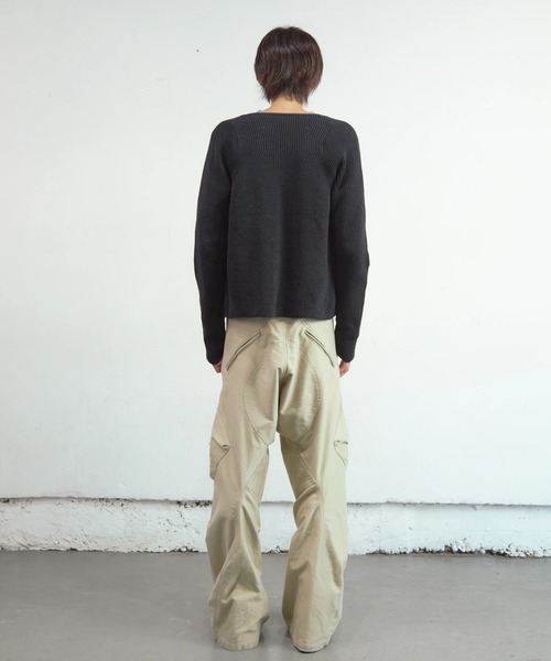 NVRFRGT（ネヴァーフォーゲット）の「【NVRFRGT】RIBBED CARDIGAN（カーディガン/ボレロ・メンズ・ダークグレー/ブラック・3/2）」の13枚目の写真