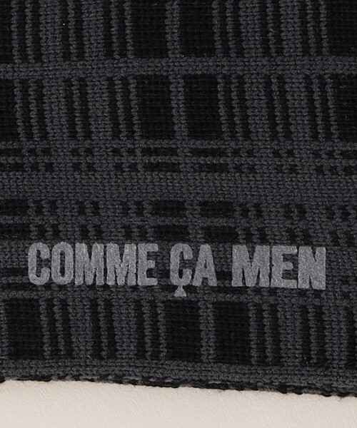 COMME CA MEN（コムサメン）の「チェック柄 クルーソックス（ソックス/靴下・メンズ・チャコールグレー/ブラウン・27.0cm）」の6枚目の写真