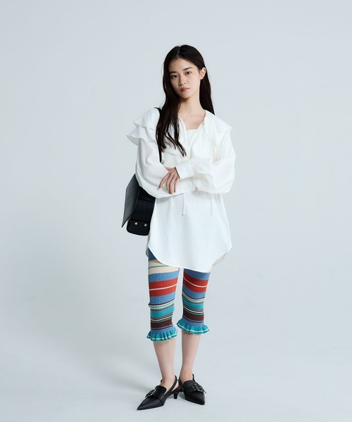 JEANASIS(ジーナシス)の「アシメフリルスキッパーチュニック/660216(チュニック・レディース・ホワイト/チャコールグレー/ブラック・FREE)」の20枚目の写真