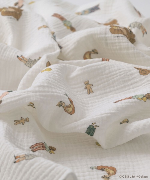 panpantutu（パンパンチュチュ）の「【くらはしれい】ガーゼおくるみ4点セット（おくるみ・キッズ・クリーム/ホワイト×ブラウン・FREE）」の16枚目の写真