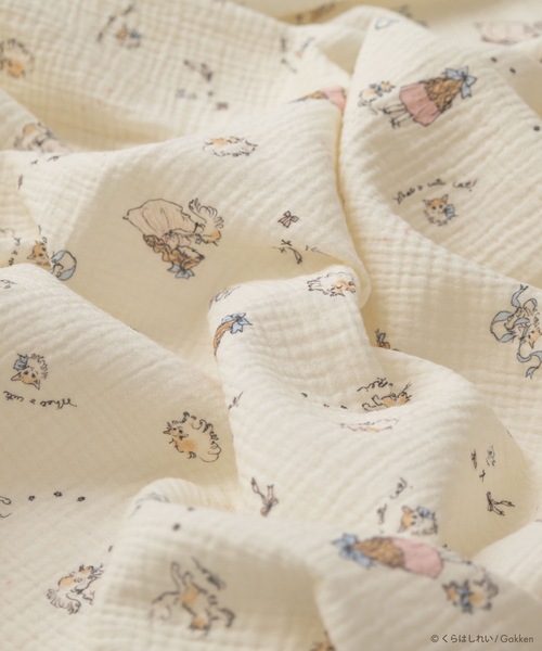 panpantutu（パンパンチュチュ）の「【くらはしれい】ガーゼおくるみ4点セット（おくるみ・キッズ・クリーム/ホワイト×ブラウン・FREE）」の15枚目の写真