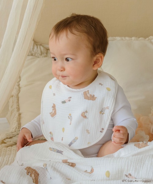 panpantutu（パンパンチュチュ）の「【くらはしれい】ガーゼおくるみ4点セット（おくるみ・キッズ・クリーム/ホワイト×ブラウン・FREE）」の6枚目の写真