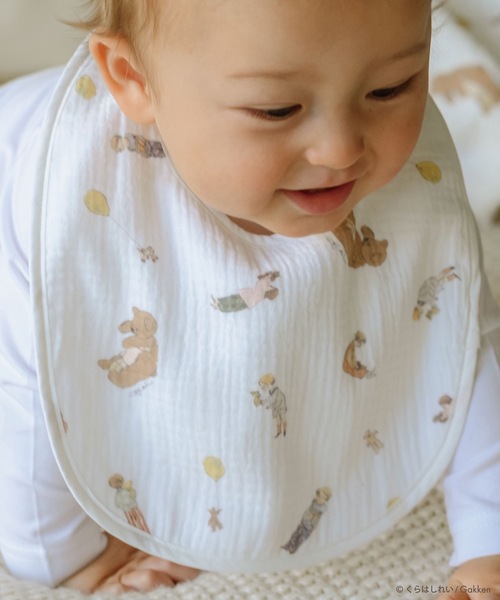 panpantutu（パンパンチュチュ）の「【くらはしれい】ガーゼおくるみ4点セット（おくるみ・キッズ・クリーム/ホワイト×ブラウン・FREE）」の5枚目の写真