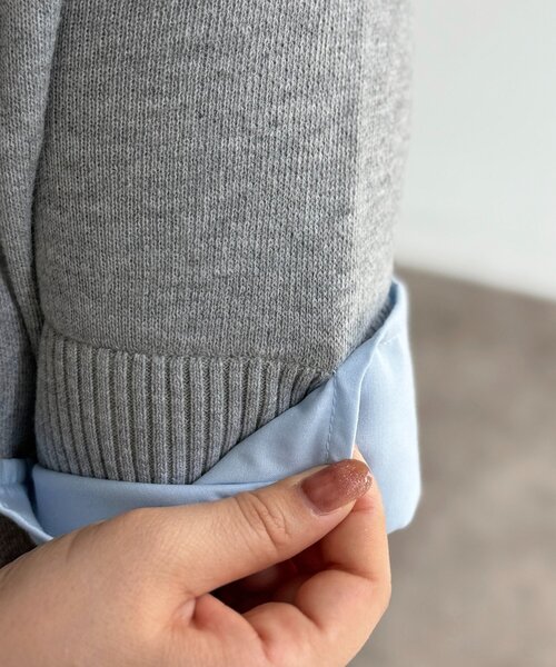 U.S. POLO ASSN.（ユーエスポロアッスン）の「【U.S. POLO ASSN.】フェイクレイヤード半袖ポロ（ポロシャツ・レディース・アイボリー/ブラウン/グレー/ネイビー・FREE）」の19枚目の写真