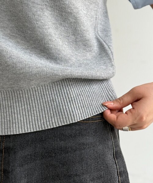 U.S. POLO ASSN.（ユーエスポロアッスン）の「【U.S. POLO ASSN.】フェイクレイヤード半袖ポロ（ポロシャツ・レディース・アイボリー/ブラウン/グレー/ネイビー・FREE）」の20枚目の写真