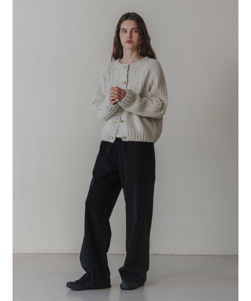 THEMITTEN(ザ・ミトン)の「Corduroy banding pants (black)(その他パンツ・レディース・その他・FREE)」の3枚目の写真