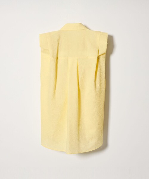 EMMEL REFINES（エメルリファインズ）の「＜EMMEL REFINES＞EM ワンダーウェーブ フロントタック ブラウス（シャツ/ブラウス・レディース・イエロー/ライトブルー/ホワイト・FREE）」の4枚目の写真