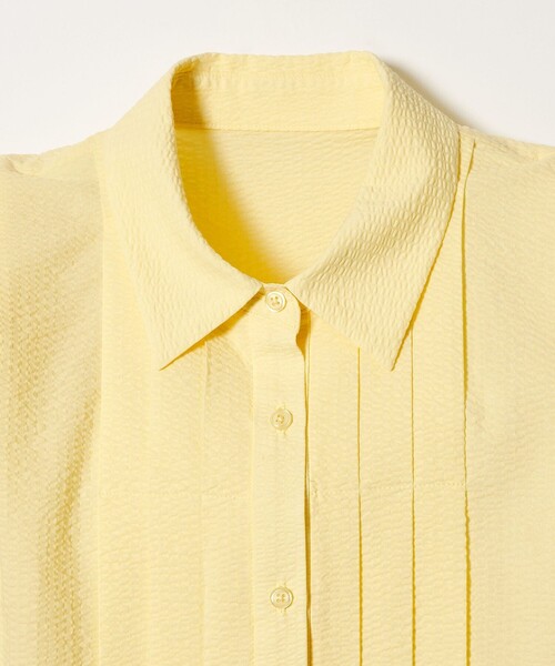 EMMEL REFINES（エメルリファインズ）の「＜EMMEL REFINES＞EM ワンダーウェーブ フロントタック ブラウス（シャツ/ブラウス・レディース・イエロー/ライトブルー/ホワイト・FREE）」の5枚目の写真