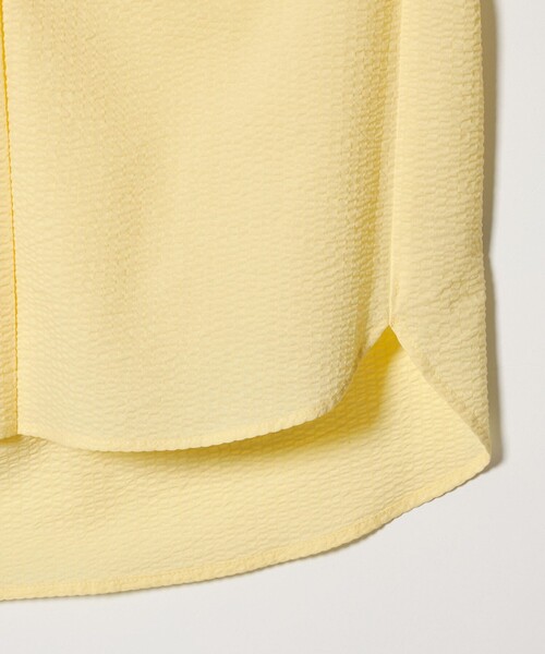 EMMEL REFINES（エメルリファインズ）の「＜EMMEL REFINES＞EM ワンダーウェーブ フロントタック ブラウス（シャツ/ブラウス・レディース・イエロー/ライトブルー/ホワイト・FREE）」の7枚目の写真