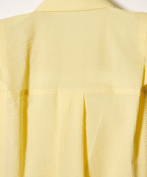 EMMEL REFINES（エメルリファインズ）の「＜EMMEL REFINES＞EM ワンダーウェーブ フロントタック ブラウス（シャツ/ブラウス・レディース・イエロー/ライトブルー/ホワイト・FREE）」の8枚目の写真
