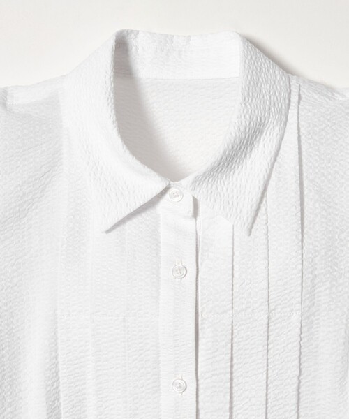 EMMEL REFINES（エメルリファインズ）の「＜EMMEL REFINES＞EM ワンダーウェーブ フロントタック ブラウス（シャツ/ブラウス・レディース・イエロー/ライトブルー/ホワイト・FREE）」の10枚目の写真