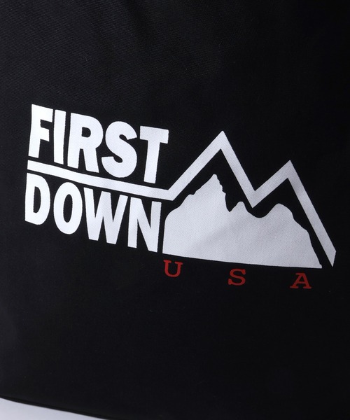 FIRST DOWN(ファーストダウン)の「【FIRST DOWN/ファーストダウン】CANVAS LOGO TOTE/キャンバスロゴトート(トートバッグ・メンズ・ブラック/アイボリー・FREE)」の14枚目の写真