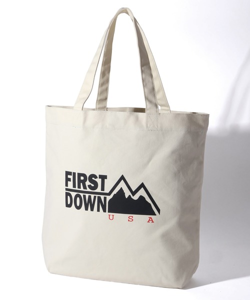 FIRST DOWN(ファーストダウン)の「【FIRST DOWN/ファーストダウン】CANVAS LOGO TOTE/キャンバスロゴトート(トートバッグ・メンズ・ブラック/アイボリー・FREE)」の15枚目の写真
