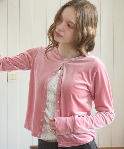 Birthday room(バースデイルーム)の「小花柄ヘンリーカットソー/Small floral print henley top(Tシャツ/カットソー・レディース・Cream/ホワイト・FREE)」の9枚目の写真