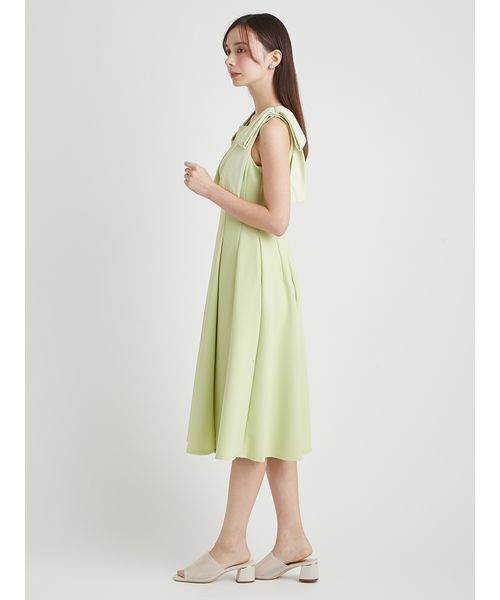 CELFORD(セルフォード)の「【多機能素材】ラッシュガードショルダーリボンワンピース(ワンピース・レディース・オフホワイト/ブラック・36/38)」の9枚目の写真