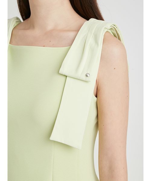 CELFORD(セルフォード)の「【多機能素材】ラッシュガードショルダーリボンワンピース(ワンピース・レディース・オフホワイト/ブラック・36/38)」の10枚目の写真