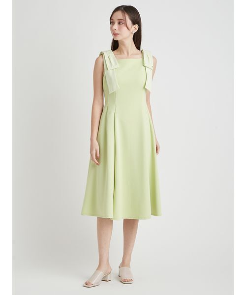 CELFORD(セルフォード)の「【多機能素材】ラッシュガードショルダーリボンワンピース(ワンピース・レディース・オフホワイト/ブラック・36/38)」の22枚目の写真