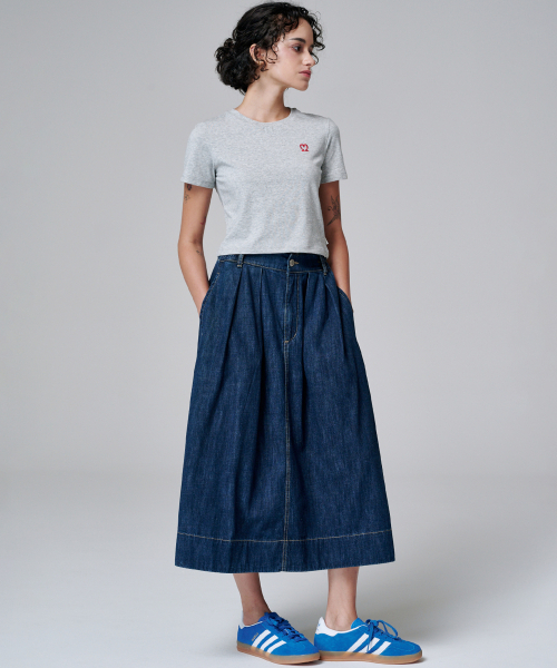 MALOUPE(マロップ)の「5210 クロップシグネチャーTシャツ (グレー)(Tシャツ/カットソー・レディース・グレー・FREE)」の6枚目の写真