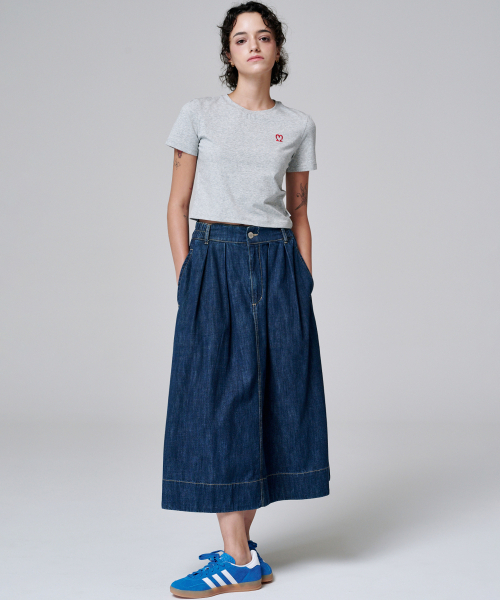 MALOUPE(マロップ)の「5210 クロップシグネチャーTシャツ (グレー)(Tシャツ/カットソー・レディース・グレー・FREE)」の7枚目の写真