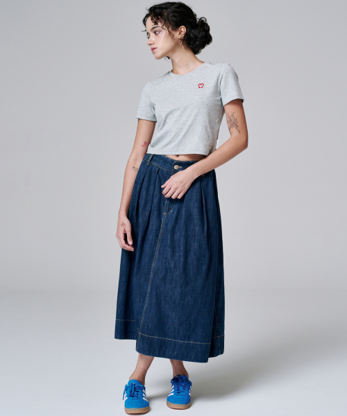 MALOUPE(マロップ)の「5210 クロップシグネチャーTシャツ (グレー)(Tシャツ/カットソー・レディース・グレー・FREE)」の8枚目の写真