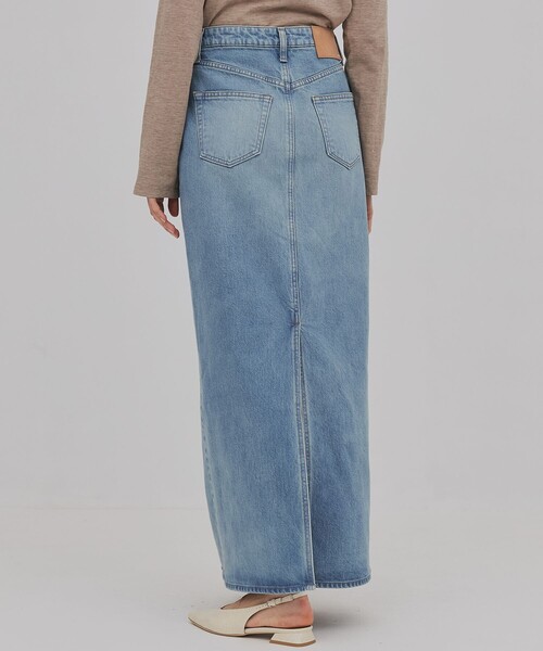 PUBLIC TOKYO(パブリックトウキョウ)の「【2026年春新作】PUBLIC DENIM SKIRT(デニムスカート・レディース・ブルー/ライトグレー・1/2)」の3枚目の写真