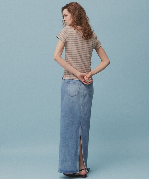 PUBLIC TOKYO(パブリックトウキョウ)の「【2026年春新作】PUBLIC DENIM SKIRT(デニムスカート・レディース・ブルー/ライトグレー・1/2)」の7枚目の写真