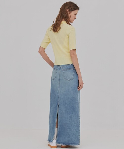 PUBLIC TOKYO(パブリックトウキョウ)の「【2026年春新作】PUBLIC DENIM SKIRT(デニムスカート・レディース・ブルー/ライトグレー・1/2)」の9枚目の写真
