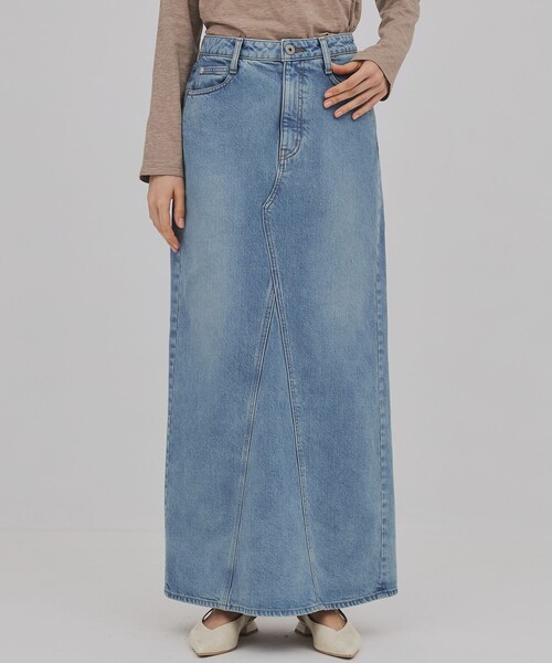 PUBLIC TOKYO(パブリックトウキョウ)の「【2026年春新作】PUBLIC DENIM SKIRT(デニムスカート・レディース・ブルー/ライトグレー・1/2)」の11枚目の写真