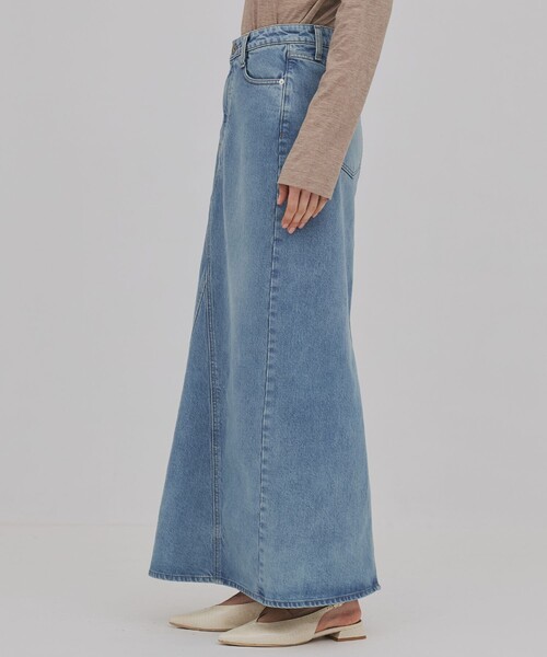 PUBLIC TOKYO(パブリックトウキョウ)の「【2026年春新作】PUBLIC DENIM SKIRT(デニムスカート・レディース・ブルー/ライトグレー・1/2)」の12枚目の写真