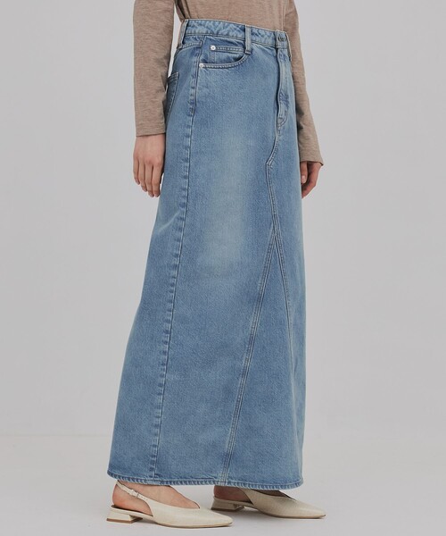 PUBLIC TOKYO(パブリックトウキョウ)の「【2026年春新作】PUBLIC DENIM SKIRT(デニムスカート・レディース・ブルー/ライトグレー・1/2)」の14枚目の写真