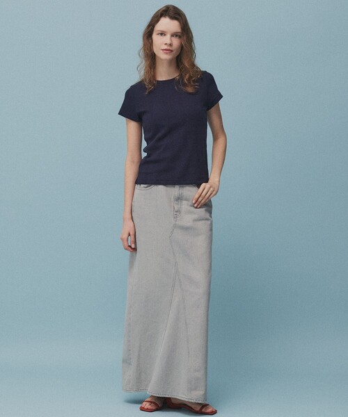 PUBLIC TOKYO(パブリックトウキョウ)の「【2026年春新作】PUBLIC DENIM SKIRT(デニムスカート・レディース・ブルー/ライトグレー・1/2)」の17枚目の写真