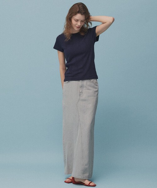 PUBLIC TOKYO(パブリックトウキョウ)の「【2026年春新作】PUBLIC DENIM SKIRT(デニムスカート・レディース・ブルー/ライトグレー・1/2)」の18枚目の写真
