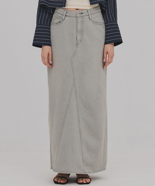 PUBLIC TOKYO(パブリックトウキョウ)の「【2026年春新作】PUBLIC DENIM SKIRT(デニムスカート・レディース・ブルー/ライトグレー・1/2)」の21枚目の写真