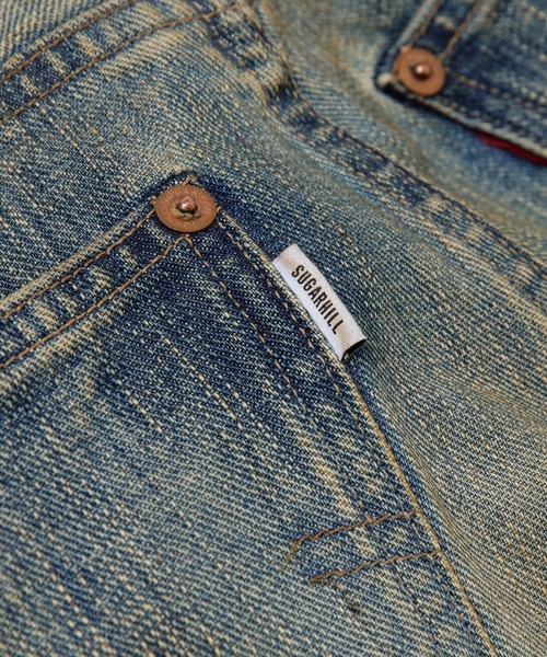 SUGARHILL(シュガーヒル)の「FADED MODERN DENIM PANTS STRAGHIT CUT(デニムパンツ・メンズ・インディゴブルー・30/32)」の6枚目の写真