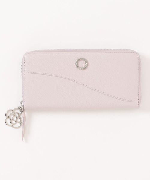 CLATHAS（クレイサス）の「カーラ ラウンド長財布（財布・レディース・ラベンダー/ブラック/ライトブルー・FREE）」の3枚目の写真
