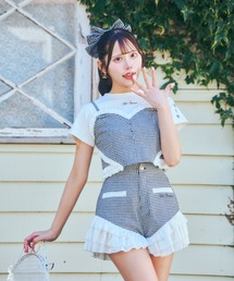 ReAmour（リアムール）の「フリルロゴパンツ（その他パンツ）」