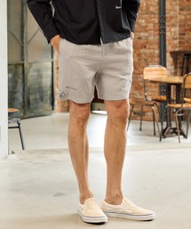 Maison code 13（メゾンコードサーティーン）の「mp14769-linen like belted shorts リネン風ショートパンツ(M26S-13)（その他パンツ）」