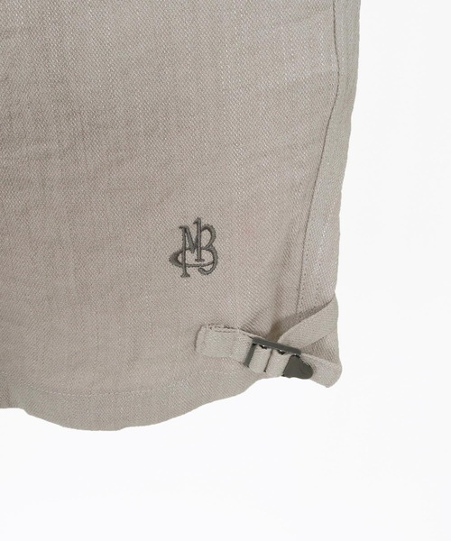 Maison code 13(メゾンコードサーティーン)の「mp14769-linen like belted shorts リネン風ショートパンツ(M26S-13)(その他パンツ・メンズ・ネイビー/グレイッシュベージュ・S/M/L)」の15枚目の写真
