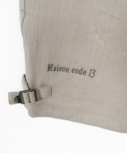 Maison code 13(メゾンコードサーティーン)の「mp14769-linen like belted shorts リネン風ショートパンツ(M26S-13)(その他パンツ・メンズ・ネイビー/グレイッシュベージュ・S/M/L)」の16枚目の写真