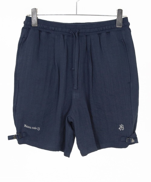 Maison code 13(メゾンコードサーティーン)の「mp14769-linen like belted shorts リネン風ショートパンツ(M26S-13)(その他パンツ・メンズ・ネイビー/グレイッシュベージュ・S/M/L)」の17枚目の写真