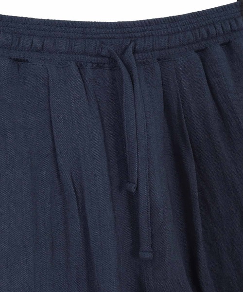 Maison code 13(メゾンコードサーティーン)の「mp14769-linen like belted shorts リネン風ショートパンツ(M26S-13)(その他パンツ・メンズ・ネイビー/グレイッシュベージュ・S/M/L)」の19枚目の写真