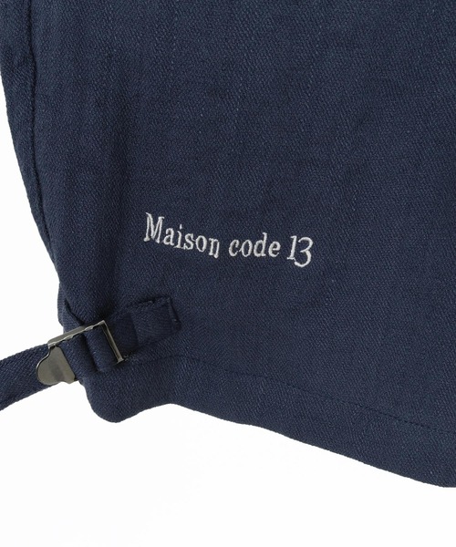 Maison code 13(メゾンコードサーティーン)の「mp14769-linen like belted shorts リネン風ショートパンツ(M26S-13)(その他パンツ・メンズ・ネイビー/グレイッシュベージュ・S/M/L)」の22枚目の写真